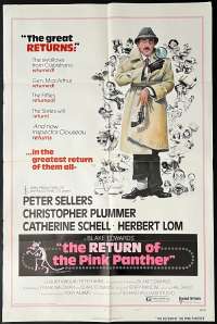 The Return Of The Pink Panther Poster USA One Sheet 1975 Style B Art