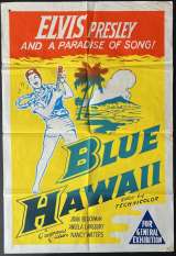 Blue Hawaii Poster One Sheet Original 1960's Re-Issue Elvis Presley