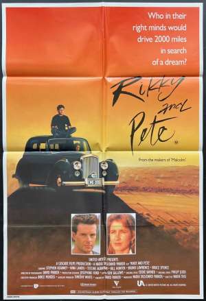 Rikky And Pete Poster Original One Sheet 1988 Stephen Kearney Nadia Tass