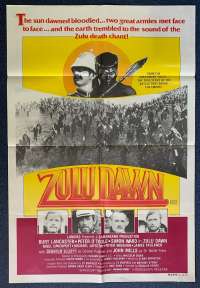 Zulu Dawn Poster Original One Sheet 1979 Burt Lancaster Peter O&#039;Toole