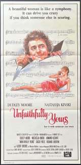 Unfaithfully Yours Movie Poster Original Daybill 1984 Dudley Moore Nastassja Kinski
