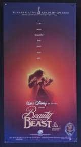 Beauty And The Beast Poster Original Daybill Rolled 1991 Dancing Alvin Art Disney