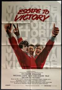 Escape To Victory Poster Original USA One Sheet 1981 Michael Caine Pele Soccer