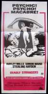 Deadly Strangers Poster Australian Daybill Movie poster