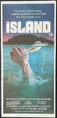 The Island Poster Original Daybill 1980 Michael Caine Pirates Horror
