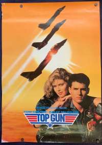 Top Gun Movie Poster Original USA Teaser Mini Rolled 1986 Tom Cat Jets