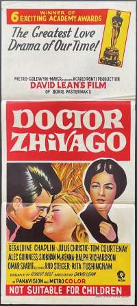 Doctor Zhivago Poster Daybill Original 1965 First Release Omar Sharif