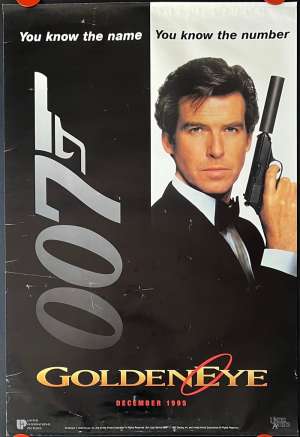 GoldenEye Poster One Sheet Original Rolled Advance Art 1995 Brosnan