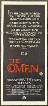 The Omen Poster Original Daybill 1976 Gregory Peck Lee Remick Antichrist