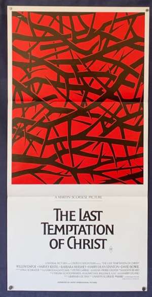 The Last Temptation Of Christ Poster Original Daybill 1988 Willem Dafoe Scorsese