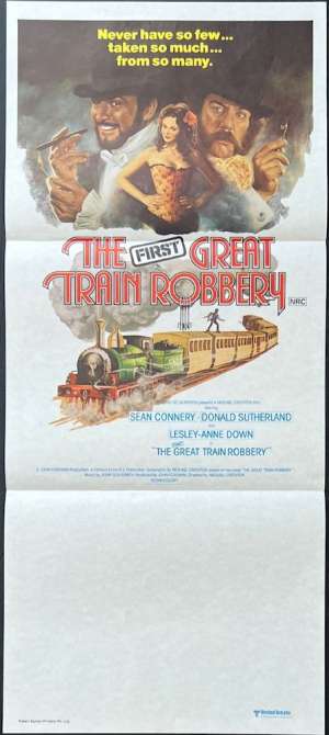 The First Great Train Robbery Poster Daybill Original 1978 Sean Connery