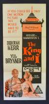The King and I 1956 original Daybill movie poster Yul Brynner Deborah Kerr