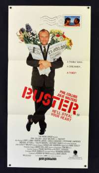 Buster 1988 Daybill movie poster Phil Collins Julie Walters