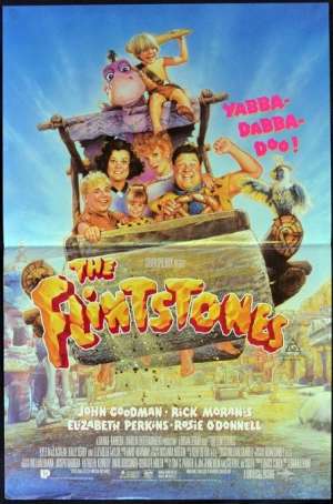 Flintstones 1994 Mini-Daybill Poster Drew Struzan Art John Goodman