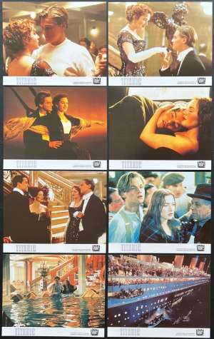 Titanic (1997) Lobby Card Set Leonardo De Caprio James Cameron