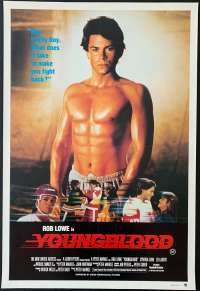 Youngblood Poster Original One Sheet 1986 Rob Lowe Patrick Swayze Ice Hockey