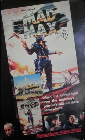 Mad Max Movie Poster Original Video Daybill Rolled Mel Gibson