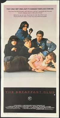 The Breakfast Club Movie Poster Original Daybill 1985 Molly Ringwald John Hughes