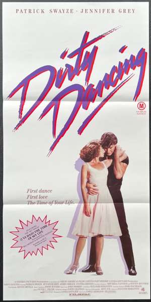 Dirty Dancing movie poster Daybill Patrick Swayze Jennifer Grey