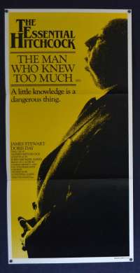 The Man Who Knew Too Much Poster Original Daybill RI 1983 James Stewart