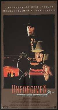 Unforgiven Poster Original Daybill 1992 Clint Eastwood Western