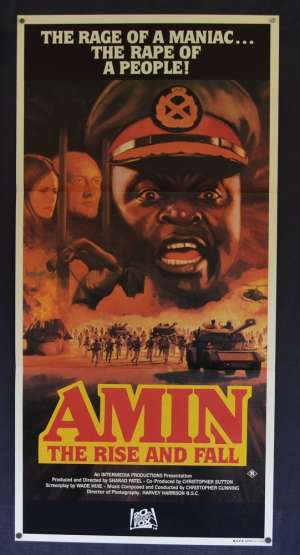 Amin The Rise And Fall Movie Poster Original Daybill 1981 Idi Amin Dada Uganda
