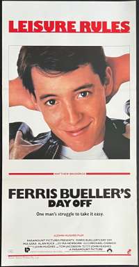 Ferris Bueller&#039;s Day Off Poster Original Daybill 1986 Matthew Broderick