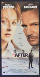 Before And After Movie Poster Original Daybill 1996 Meryl Streep Liam Neeson