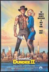 Crocodile Dundee 2 Poster ROLLED One Sheet Original 1988 Paul Hogan