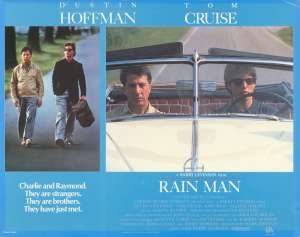 Rain Man Lobby Card UK 11x14 Tom Cruise Dustin Hoffman Barry Levinson