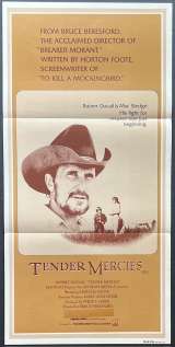 Tender Mercies Poster Daybill Original 1983 Robert Duvall Oscar Win