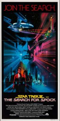 Star Trek 3 The Search For Spock Poster Original Daybill 1984 William Shatner