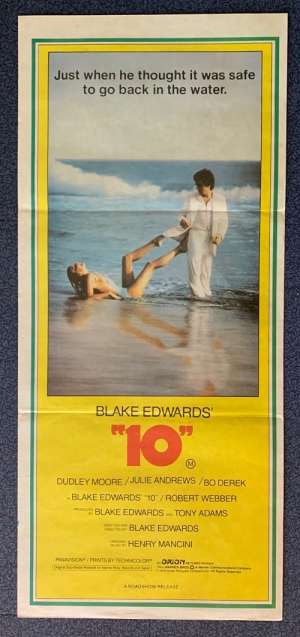 10 Poster Original Daybill 1979 Dudley Moore Sexy Bo Derek