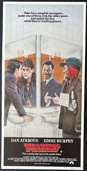 Trading Places Poster Original Daybill 1983 Eddie Murphy Dan Aykroyd