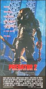 Predator 2 Poster Original Daybill 1990 Danny Glover Gary Busey Alien