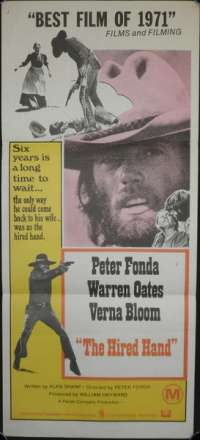 The Hired Hand 1971 Peter Fonda Warren Oates Daybill Movie poster