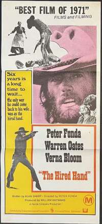 The Hired Hand 1971 Peter Fonda Warren Oates Daybill Movie poster