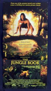 The Jungle Book 1994 Daybill movie poster Jason Scott Lee Sam Neill