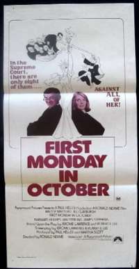 First Monday In October Daybill Movie poster