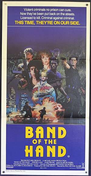 Band Of The Hand Poster Original Daybill 1986 Stephen Lang Laurence Fishburne