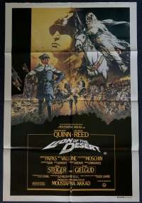 Lion Of The Desert Poster Original One Sheet 1981 Anthony Quinn Oliver Reed