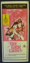 My Fair Lady Movie Poster Original Daybill 1970's RI Audrey Hepburn Rex Harrison