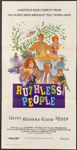 Ruthless People Poster Original Daybill 1986 Danny DeVito Bette Midler Helen Slater