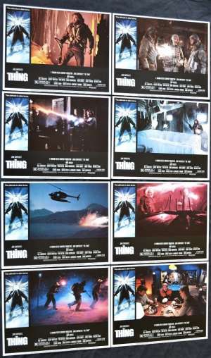 The Thing Lobby Card Set 11&quot; x 14&quot; USA 1982 Kurt Russel John Carpenter