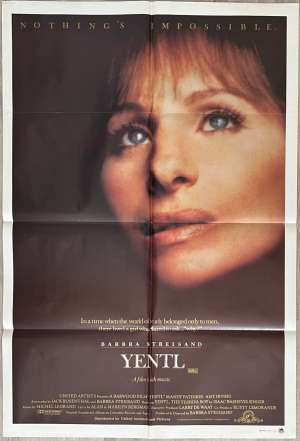 Yentl Barbara Streisand Mandy Patkin One Sheet movie poster