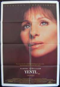 Yentl Barbara Streisand Mandy Patkin One Sheet movie poster