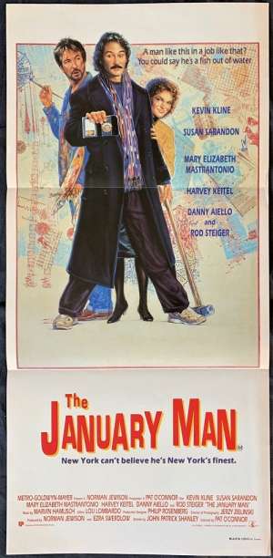 The January Man Poster Original Daybill 1989 Kevin Kline