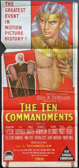 The Ten Commandments Poster Daybill Original Rare FIRST printing 1958