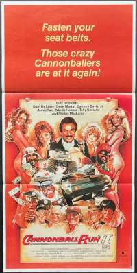 The Cannonball Run 2 1984 Daybill Poster Burt Reynolds Struzan art