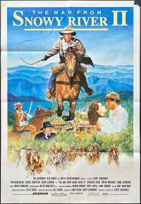 The Man From Snowy River 2 Movie Poster Original One Sheet 1988 Tom Burlinson